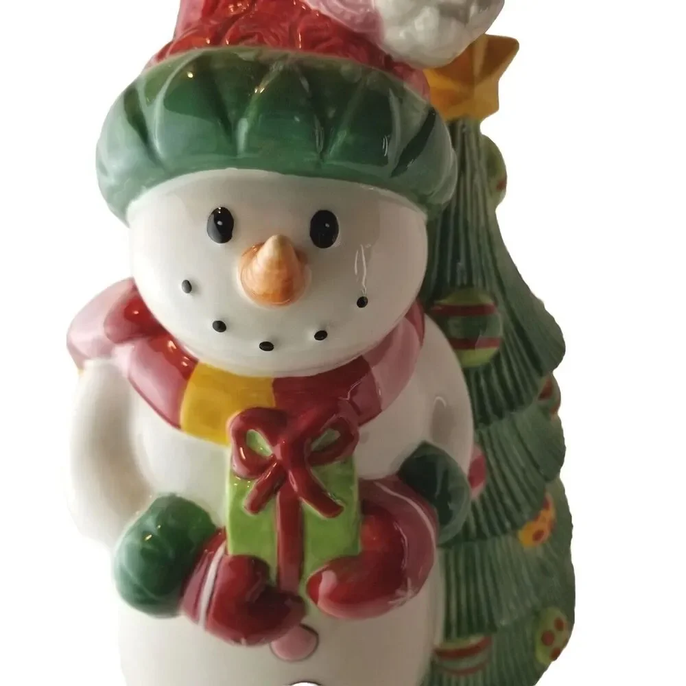 Cookie Jar Fitz & Floyd Snowflake Jake  12